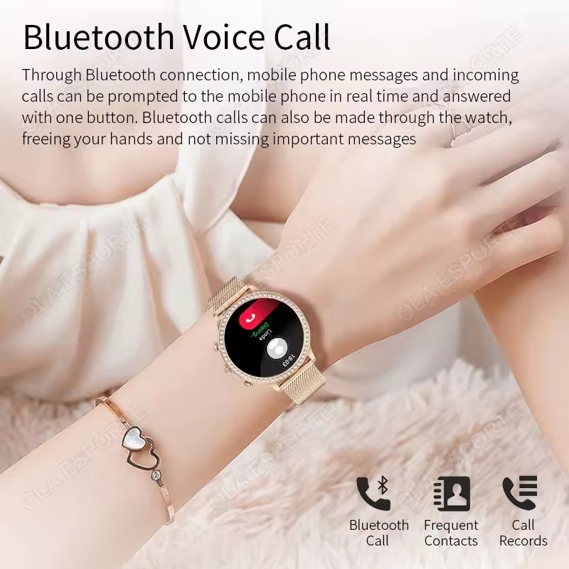 Elegante dames smartwatch met  - Watches Ladies Smartwatch recensie en prijs
